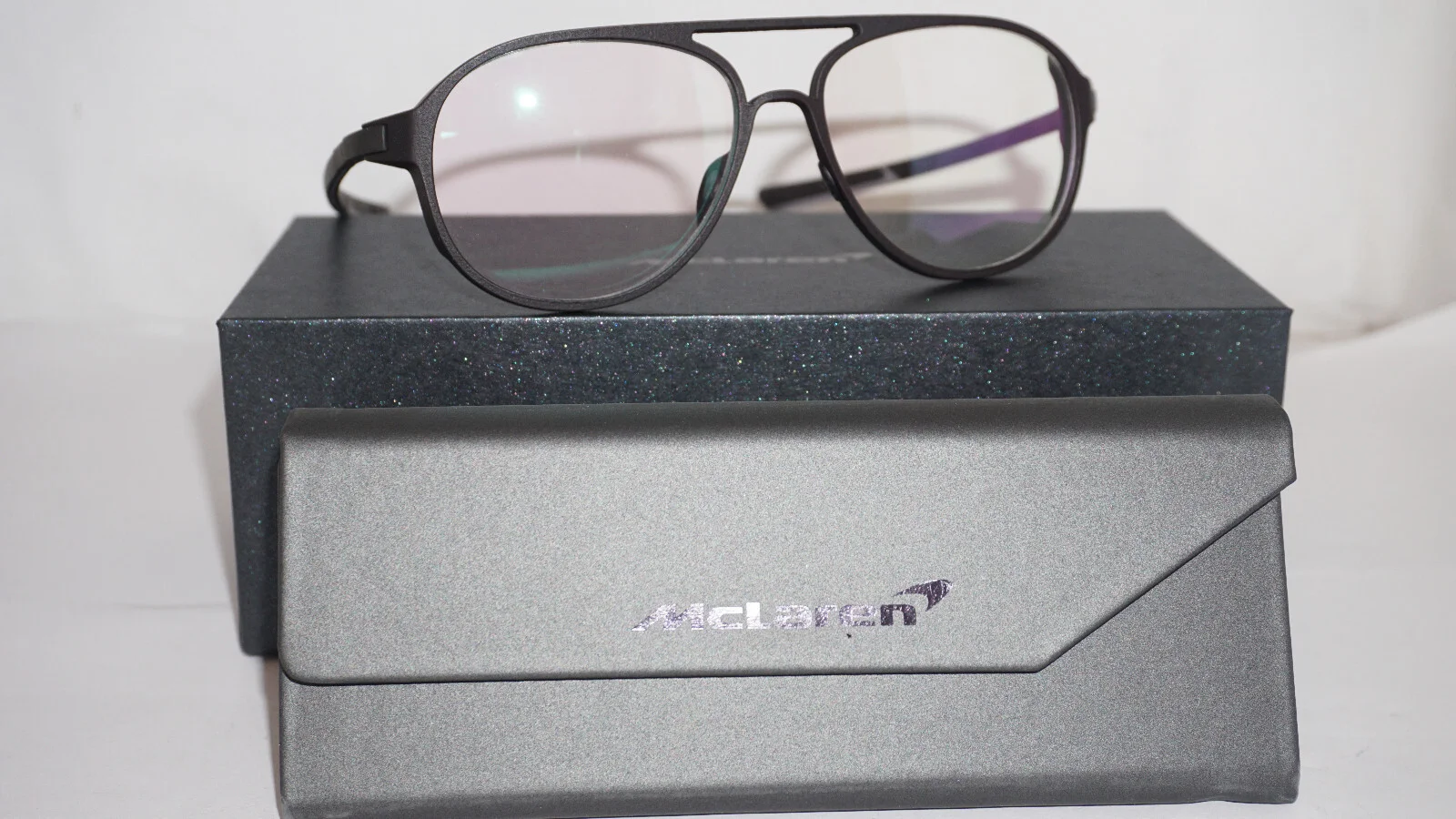 McLaren Eyeglasses Aviator Black MLSGPO0201 55 14 130
