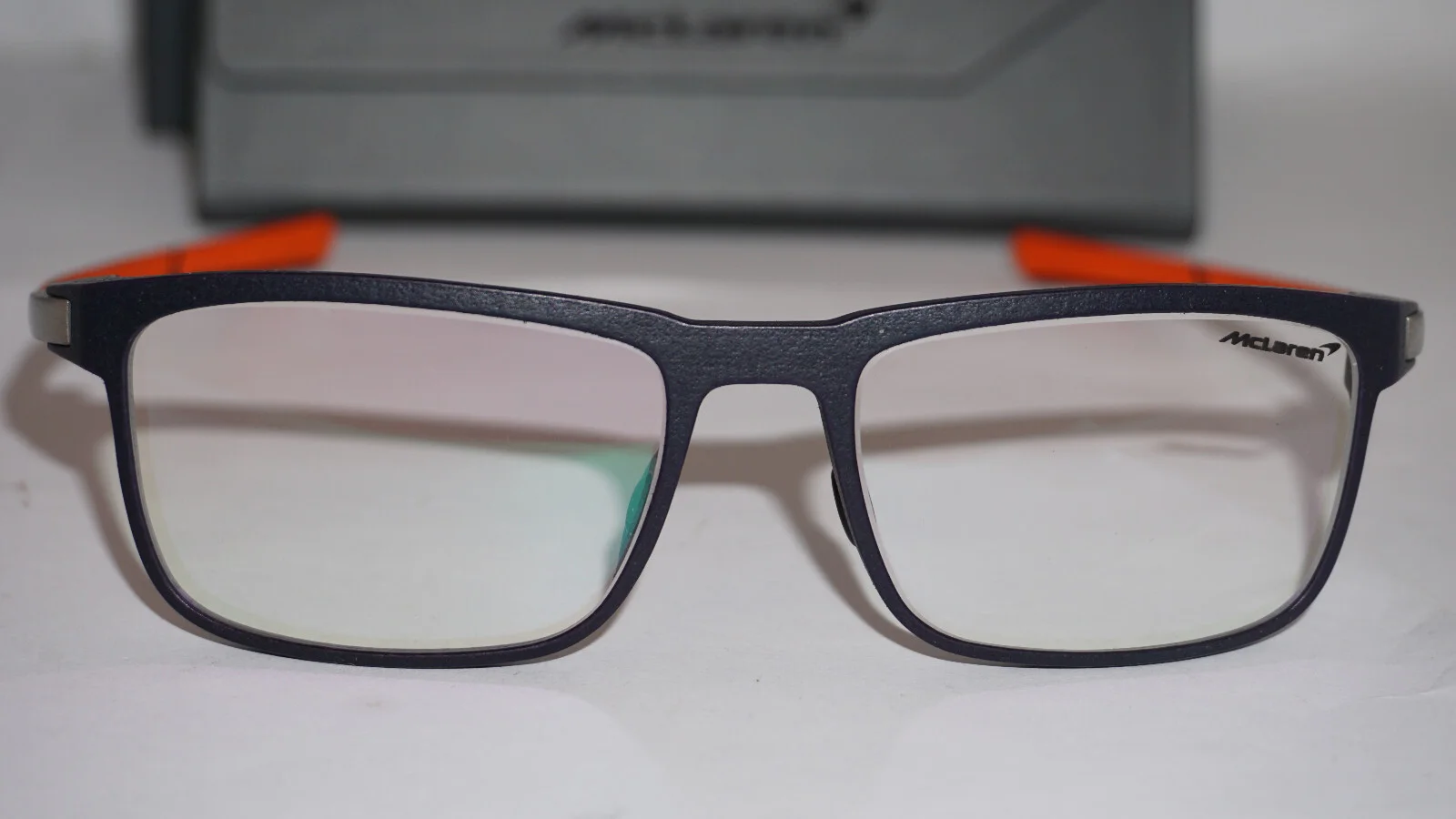 McLaren Eyeglasses Black Gunmetal Orange MLSGPO0803 52 16 130 3