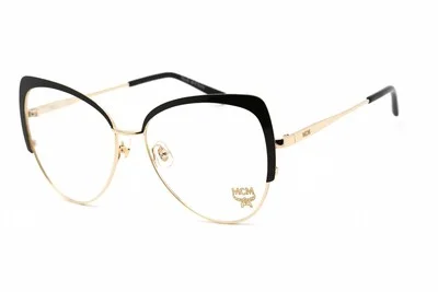 MCM MCM 2128 733 Eyeglasses Shiny Gold Black Frame 58mm