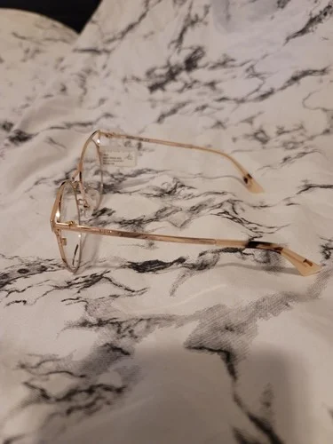 MCQ MQ017OA Rose Gold Eyeglasses | Unisex | Neutral Lens | No Prescription 2