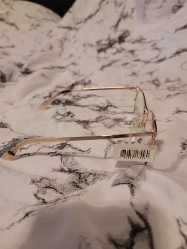 MCQ MQ017OA Rose Gold Eyeglasses | Unisex | Neutral Lens | No Prescription 3