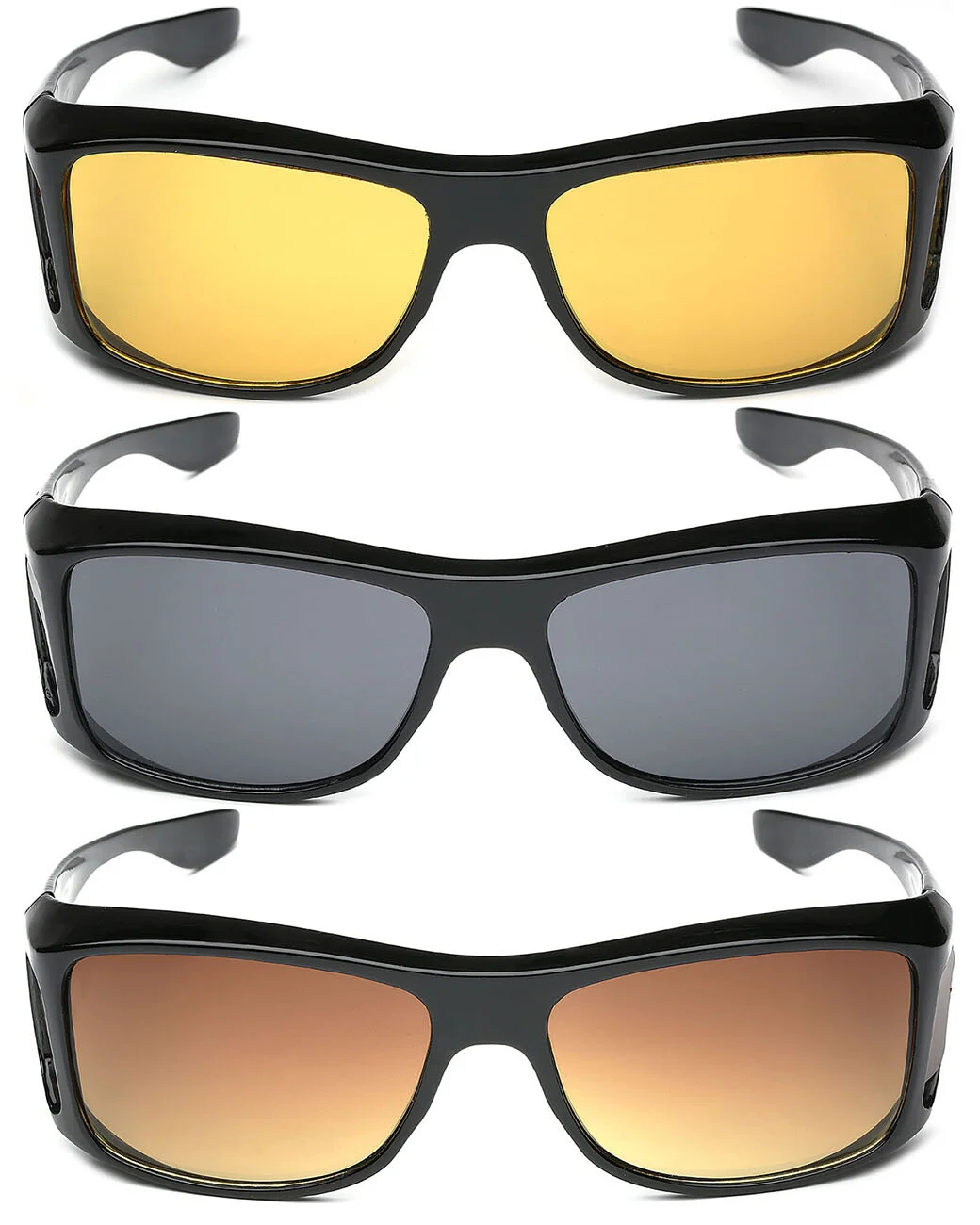 Medium-Large FIT OVER Sunglasses Cover Prescription RX Eye Glasses Men Women 4