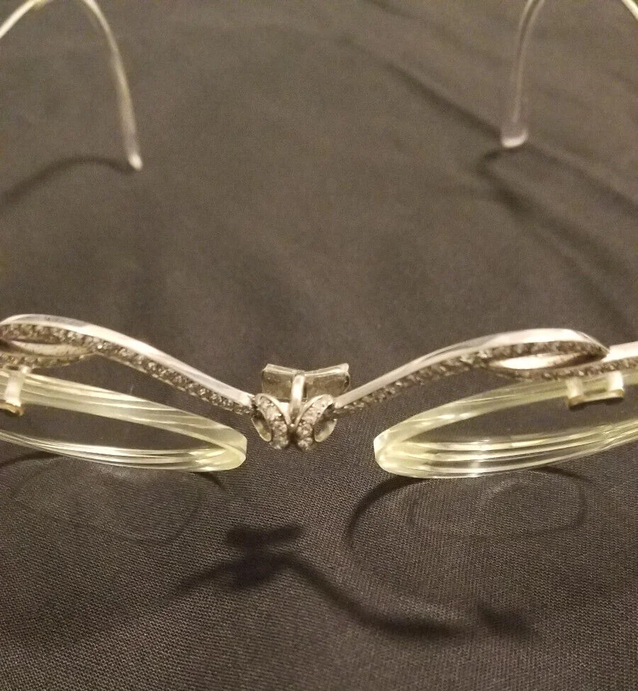 Mellerio Platinum and Diamonds Eyeglasses with Original Case VERY RARE!!!!! 4