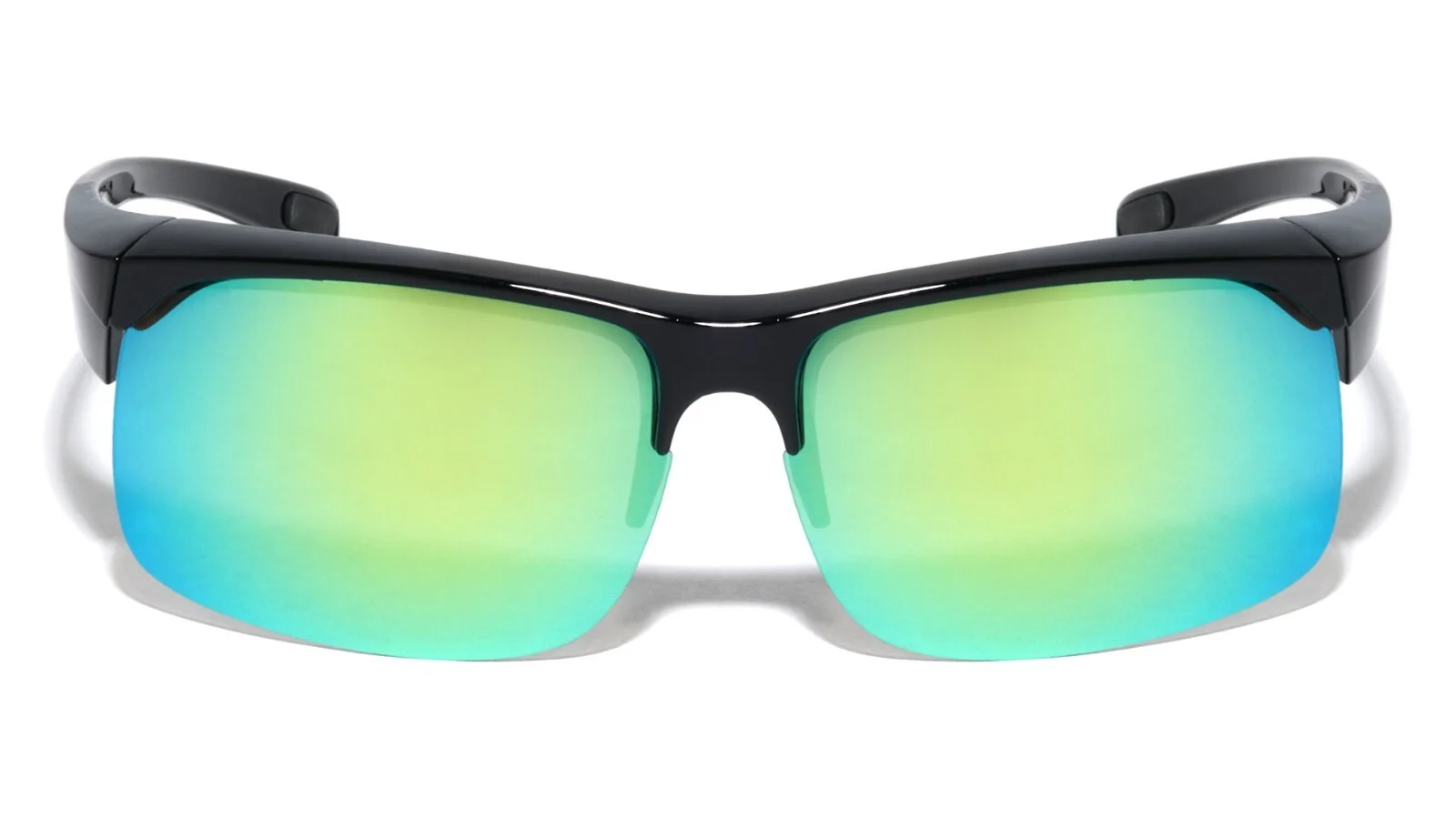 Men Half Rim Polarized Sport FIT OVER Sunglasses Wear Over Prescription Eyeglass 3