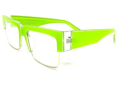 Men or Women Classy Elegant Modern Retro Clear Lens EYE GLASSES Neon Green Frame 4