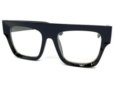 Men OVERSIZED Classic Vintage Retro Style Clear Lens EYE GLASSES Big Black Frame 2