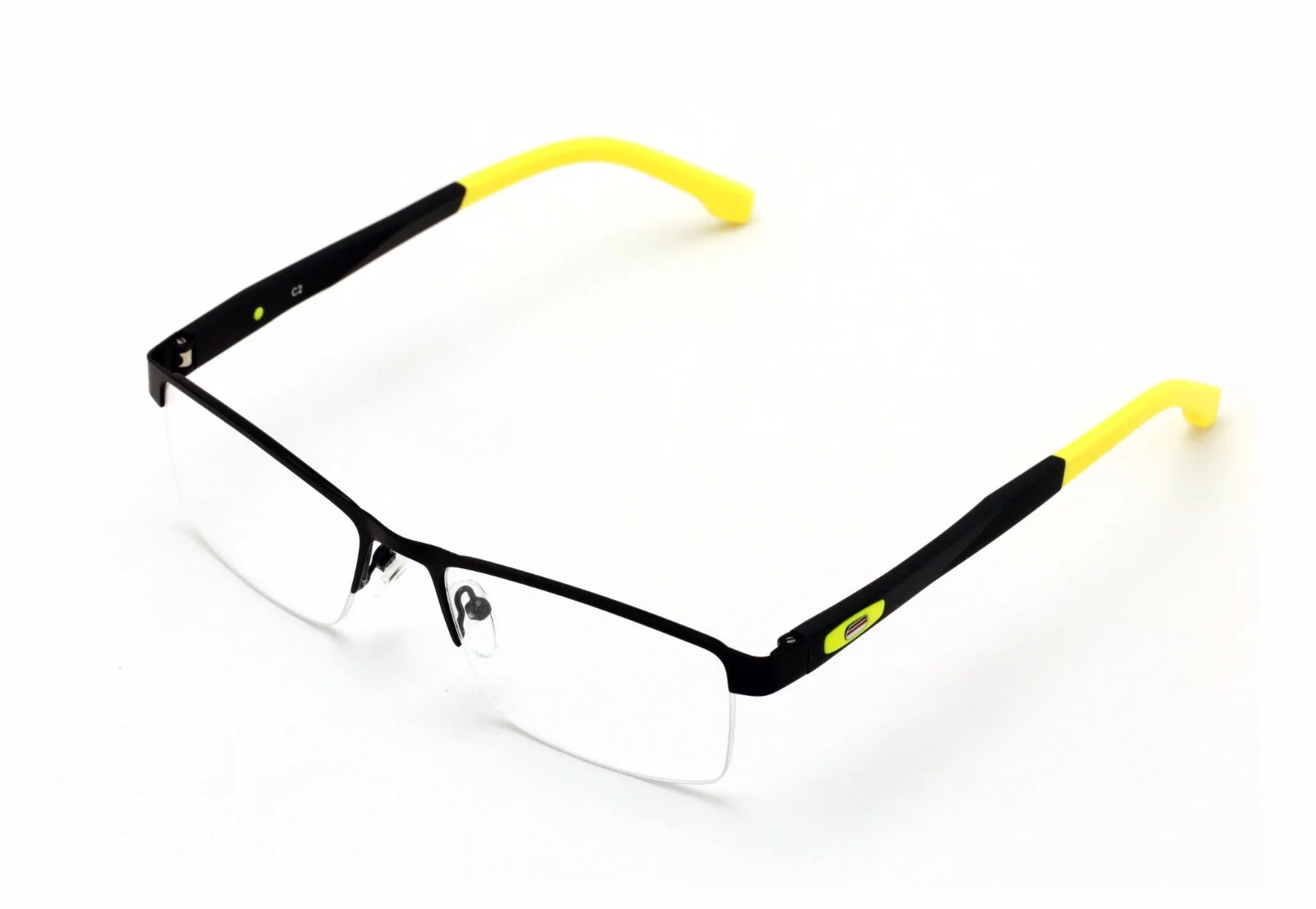 Men Rectangular Non-prescription Glasses Frame Clear Lens Rx