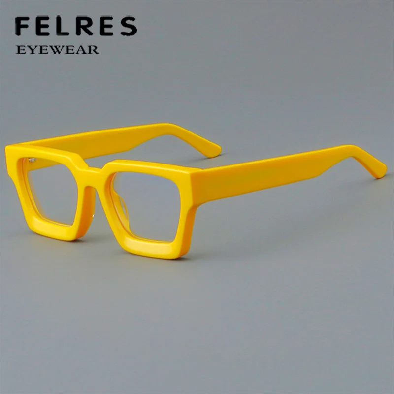Men Rectangular Non-prescription Glasses Frame Clear Lens Rx 3