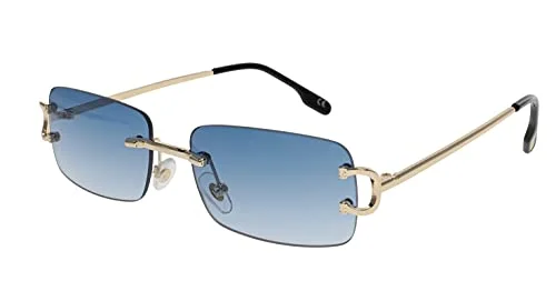 Men Sophisticated CLASSY ELEGANT Clear Lens EYE GLASSES Gold & Wood Wooden Frame
