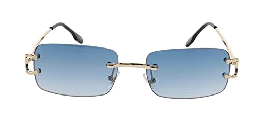 Men Sophisticated CLASSY ELEGANT Clear Lens EYE GLASSES Gold & Wood Wooden Frame 2