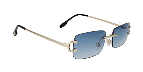 Men Sophisticated CLASSY ELEGANT Clear Lens EYE GLASSES Gold & Wood Wooden Frame 3