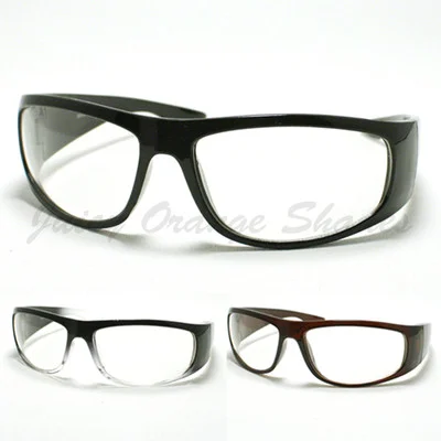 Mens Biker Eyeglasses Clear Lens Motorcycle Riding Glasses