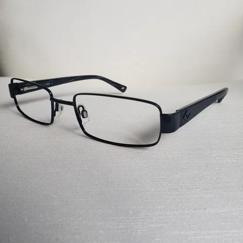 Mens Black Metal Joseph Abboud Joe4005 Eyeglass Frame Rectangle Sz 51 2