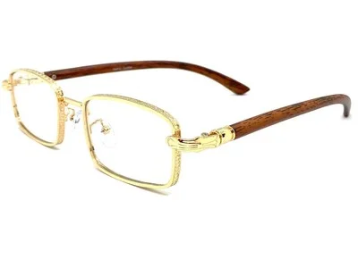 Mens CLASSY Elegant Sophisticated Modern Retro Clear Lens EYE GLASSES Gold Frame 4
