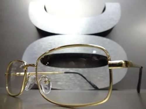 Mens CONTEMPORARY MODERN Style Clear Lens EYE GLASSES Sleek Silver Fashion Frame 2