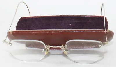 Mens-Gold Filled-Wire-Frameless-Eyeglass Frame-Non Corros