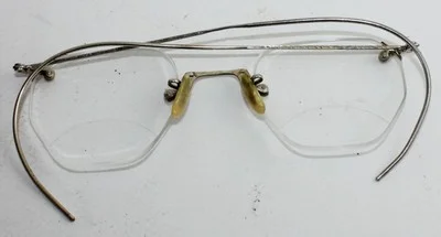 Mens-Gold Filled-Wire-Frameless-Eyeglass Frame-Non Corros 3