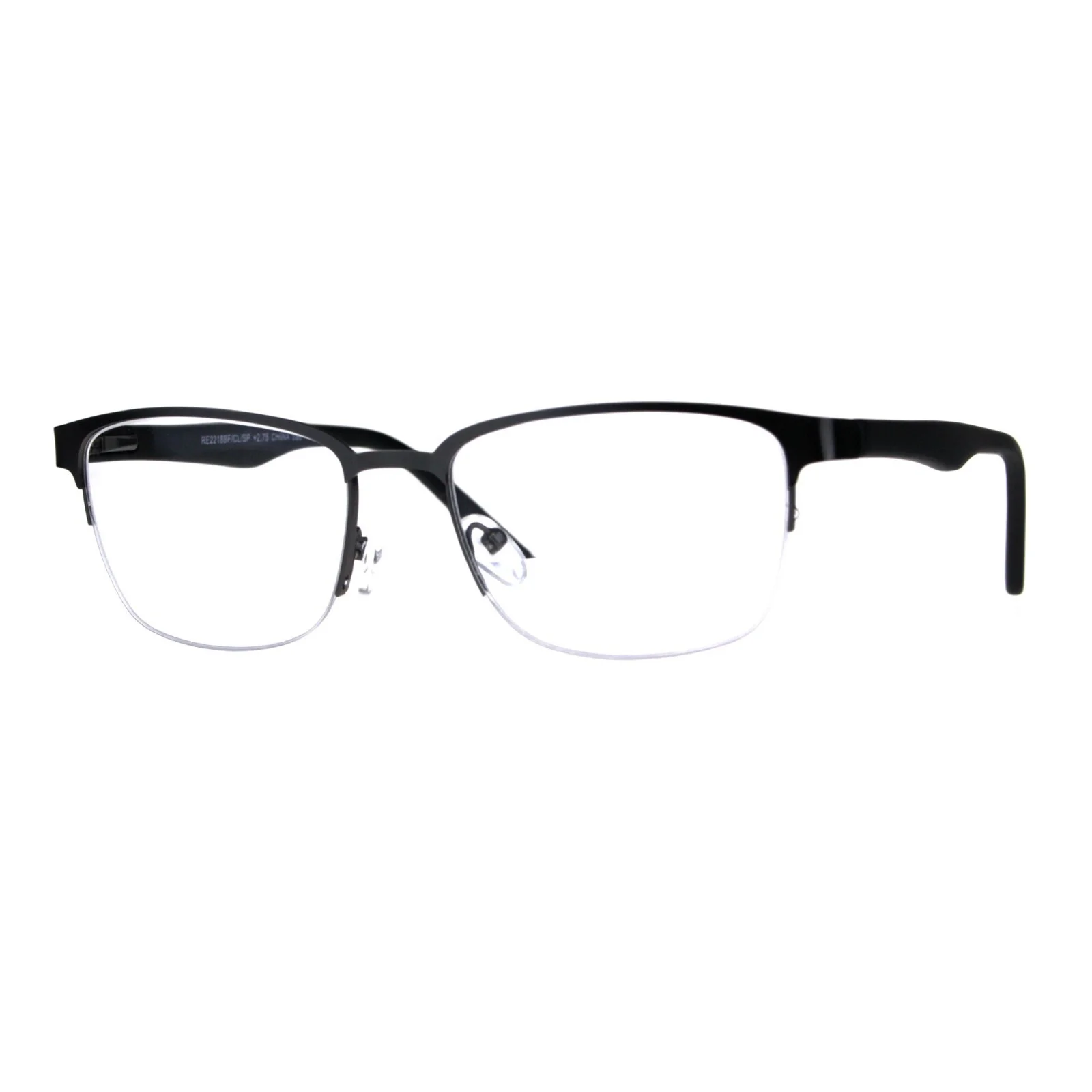 Mens Half Metal Rim Powered Bifocal Reading Eyeglasses 4