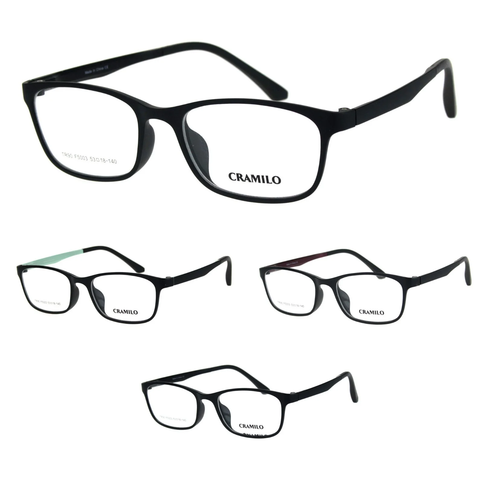 Mens Narrow Light Weight Indestructible TR90 Plastic Optical Eyeglasses Frame