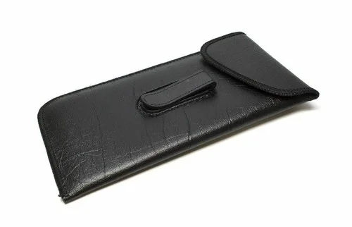 Mens Soft Eyeglass Pocket Clip Case w/ Flap Syn. Leather 2 Colors to Choose From 2