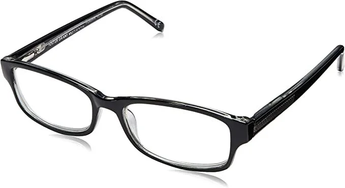 Mens Unisex Reading Glasses : Foster Grant Multi Focus James Black Rectangular