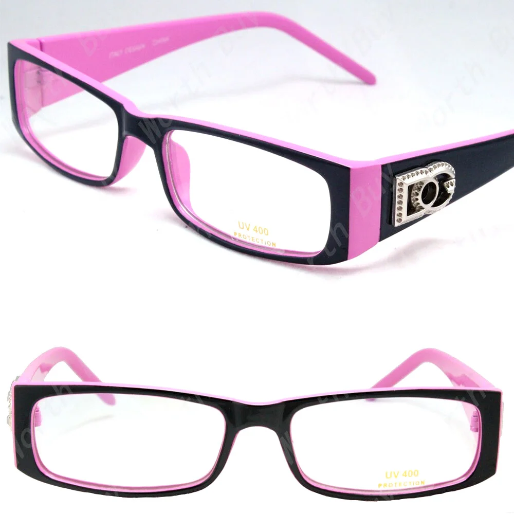 Mens Womens Clear Lens Rectangle Frame Eye Glasses Fashion Designer Optical RX 1