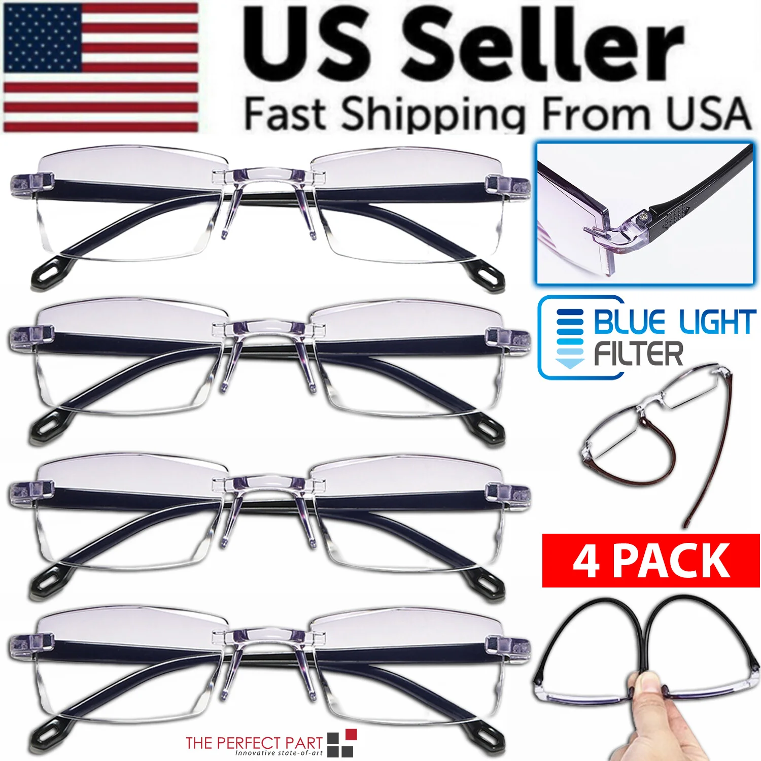 Mens Womens Clear Lens Square Eye Glasses Fashion Designer Wrap Frame Optical RX 2