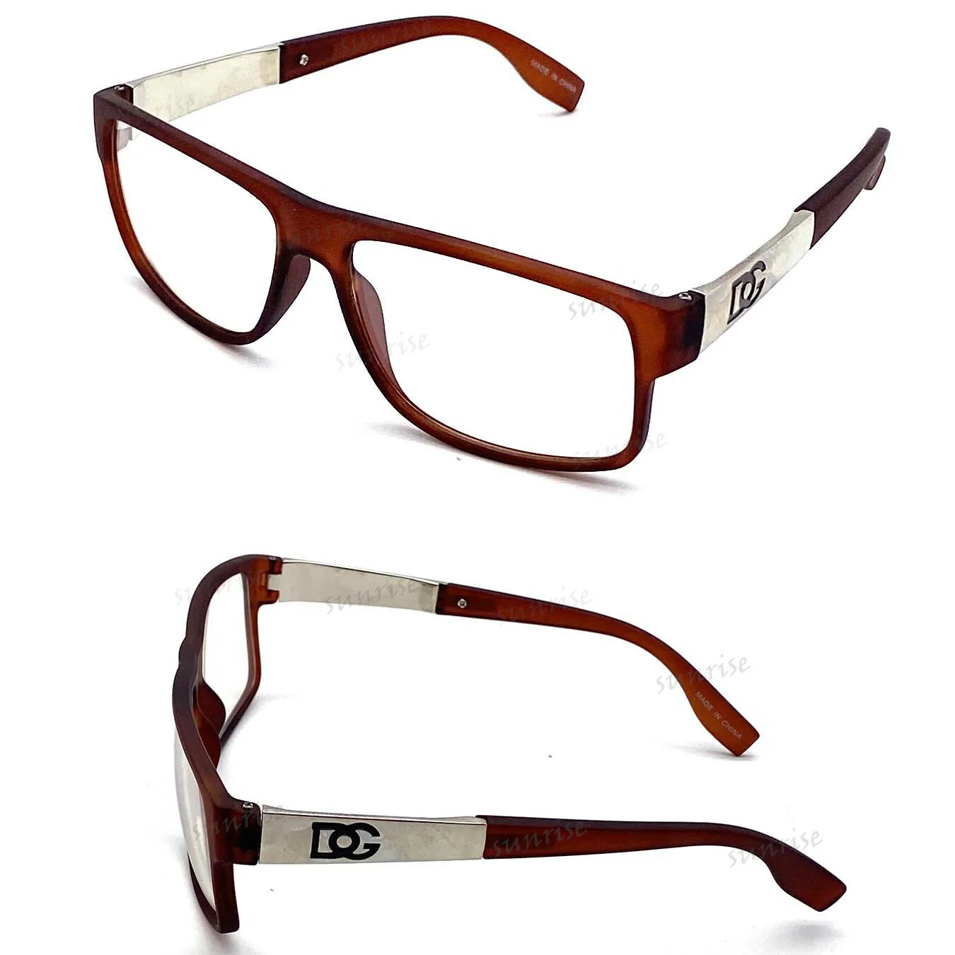 Mens Womens Fashion Square Clear Lens Eye Glasses Designer Frame Optical RX 3