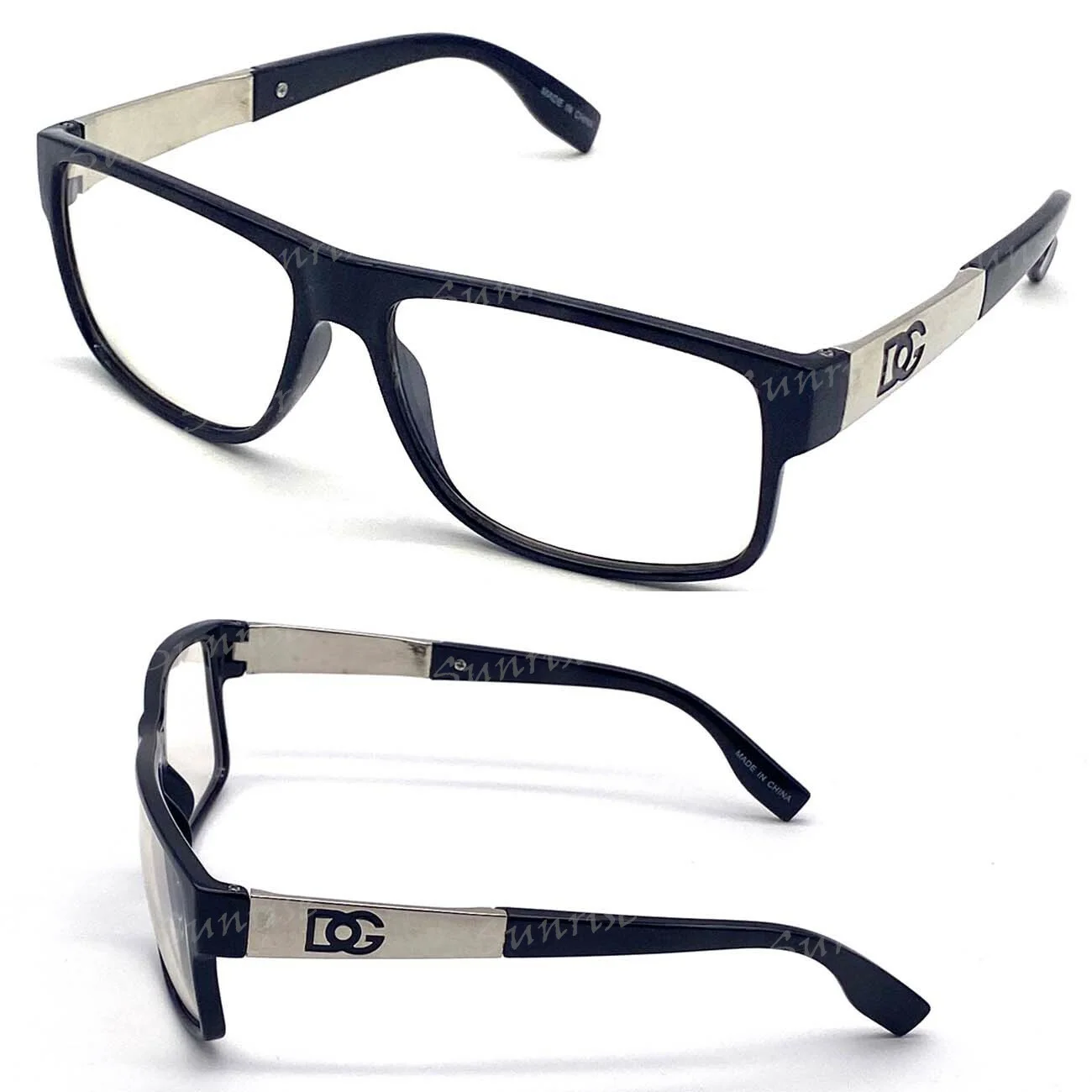 Mens Womens Fashion Square Clear Lens Eye Glasses Designer Frame Optical RX 4