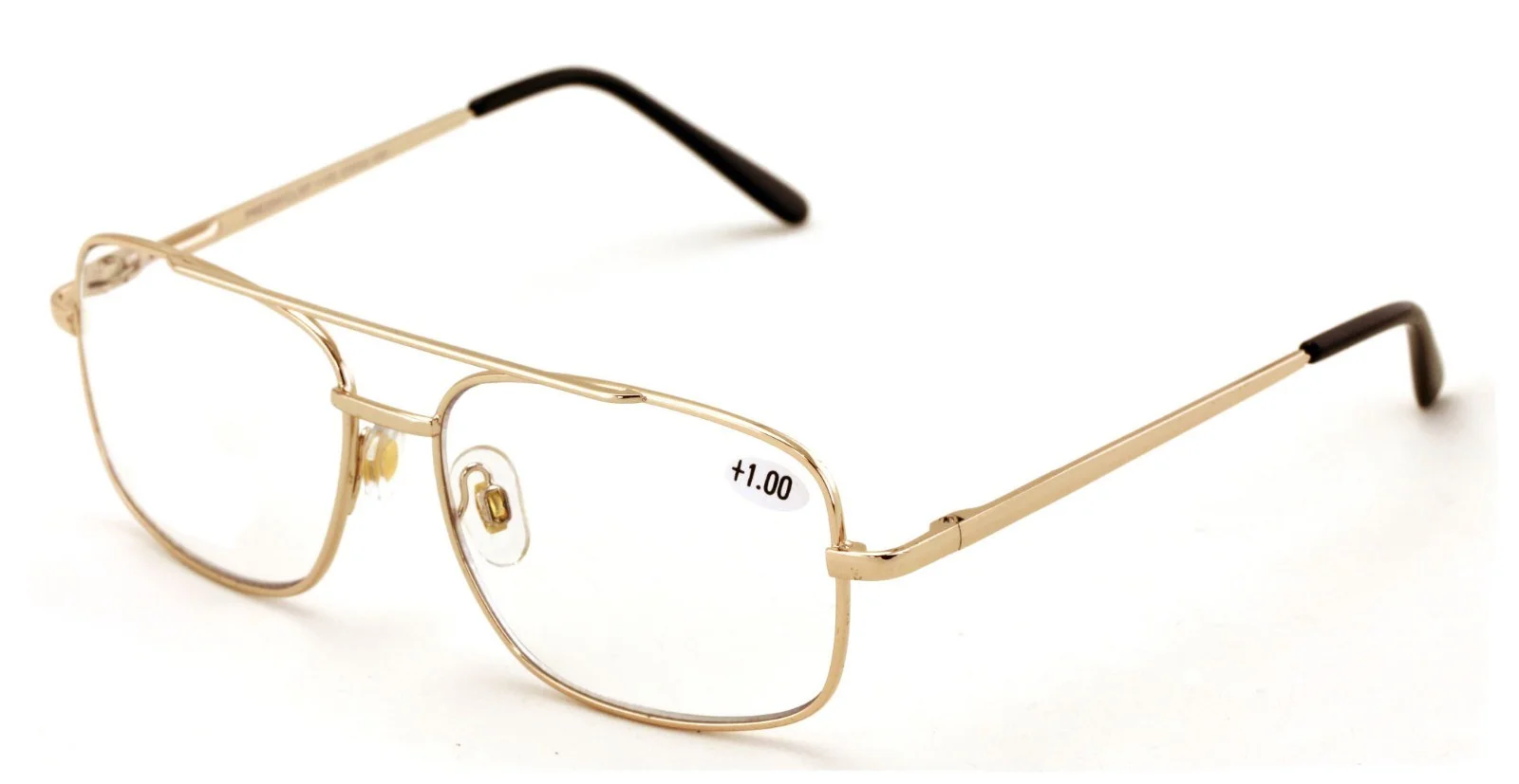 Metal Aviator Progressive Clear Lens No Line Reading Glasses Tri-Focal Reader 4
