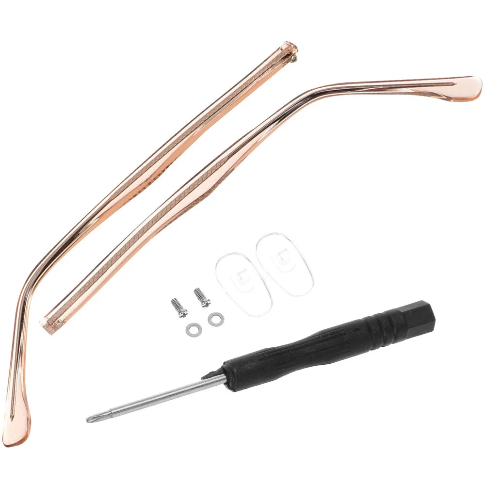 Metal Glasses Replacement Arms with Nose Pads - 1 Pair 2