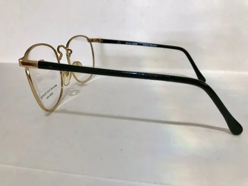 METALINE PLUS COLL #106 50mm SQUARE GOLD/BLACK WOMEN EYEGLASSES OPHTHALMIC FRAME 2