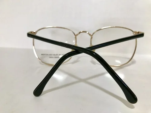 METALINE PLUS COLL #106 50mm SQUARE GOLD/BLACK WOMEN EYEGLASSES OPHTHALMIC FRAME 3