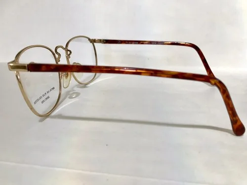 METALINE PLUS COLL #106 52mm SQUARE GOLD/AMBER WOMEN EYEGLASSES OPHTHALMIC FRAME 3