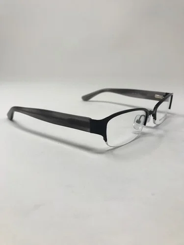 Metaphor Eyeglass Frames MP-1004 Cloudy Grey Metal 51-18-135 Half Rim EM58 4