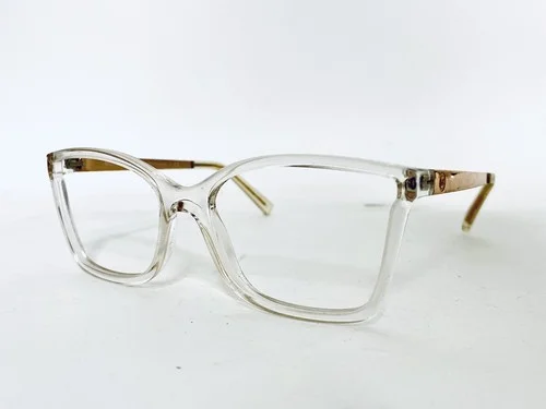 Michael Kors Clear Gold Oversize Wayfarer Glasses MK4058 Caracas 3050 54 17 135