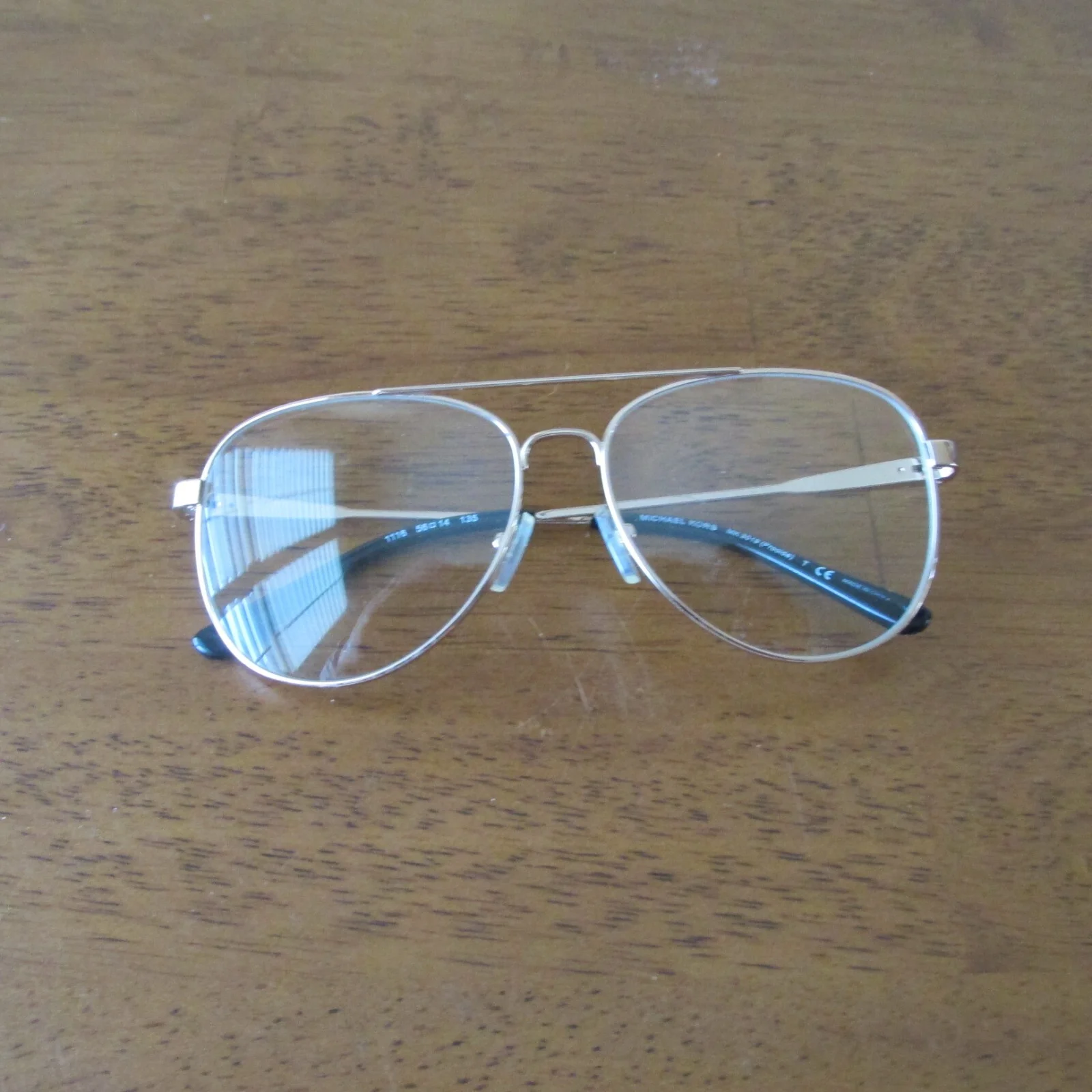 Michael Kors Eyeglasses MK 3019 Procida 1116 56-14-135 Rose Gold Aviator LD13 4