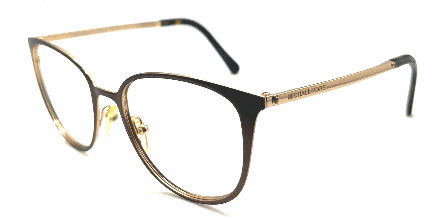 Michael Kors MK3017 1188 Brown Gold Cat Eye Square Eyeglasses Frame 51-18 140