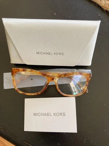 MICHAEL KORS MK4064F 3734 Amber Tort Demo Lens 55 mm Women