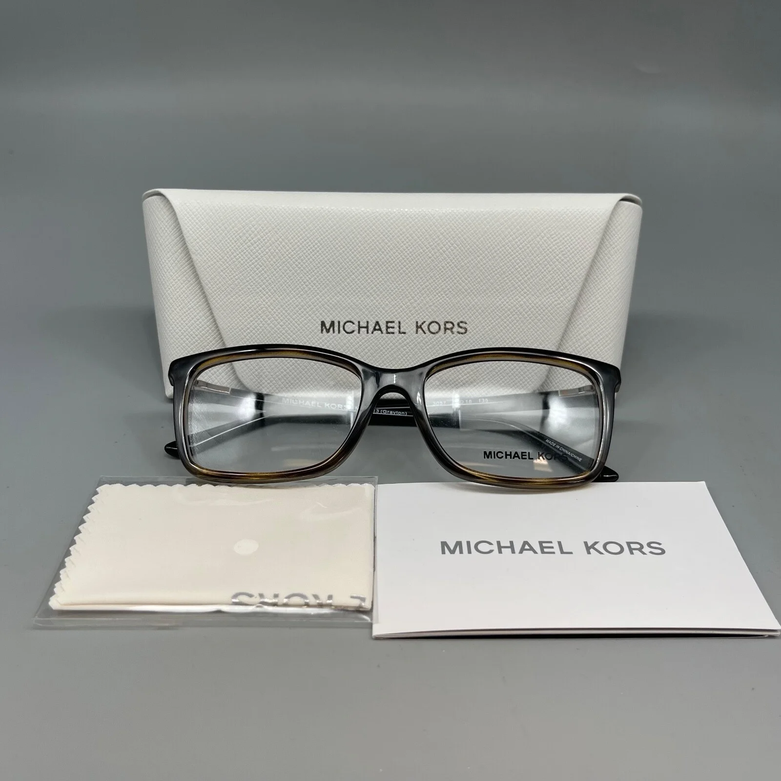 MICHAEL KORS MK8013 (3057) Grayton Eyeglasses 51-16-135mm - Tortoise Black 4