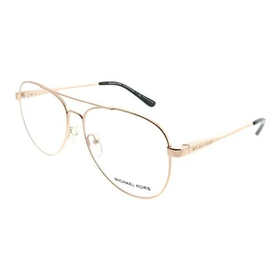 Michael Kors Procida MK 3019 1116 Rose Gold Metal Aviator Eyeglasses 56mm