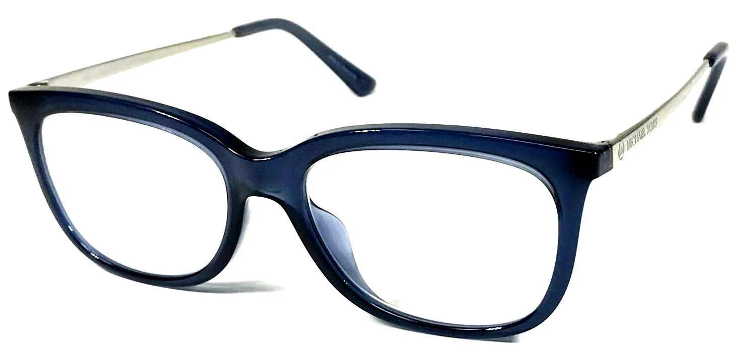 MICHAEL KORS SEATTLE MK4073 3221 Navy Blue/Silver Eyeglasses Frame 52-16-140