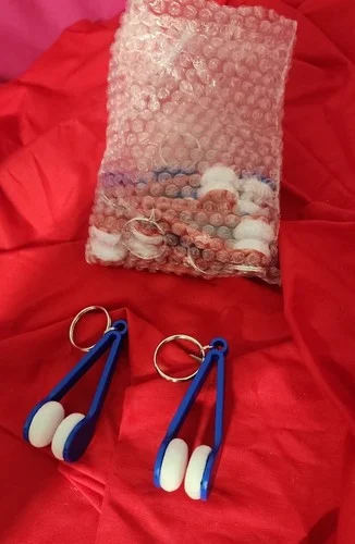 Microfiber Eyeglass Cleaner Keychain, Set of 8 3