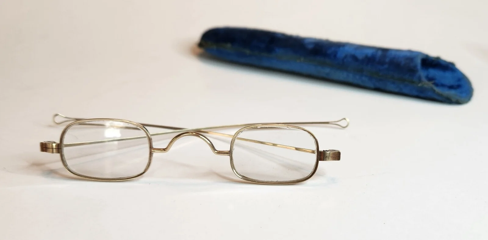 Mid-19th century 14K solid gold antique eyeglasses. 1800