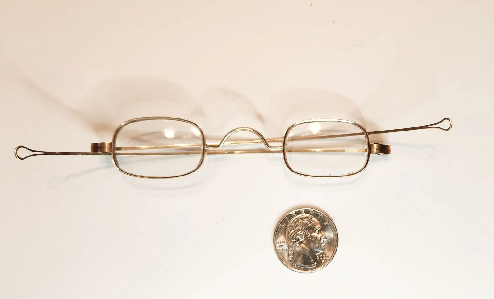 Mid-19th century 14K solid gold antique eyeglasses. 1800 4