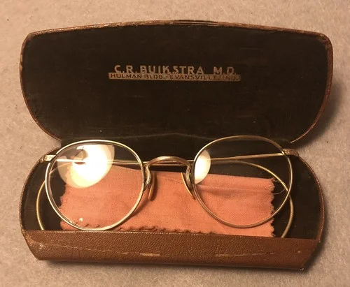 Mid-Century American Optical AO A|B 12KBF Bifocal Glasses Buikstra Evansville IN