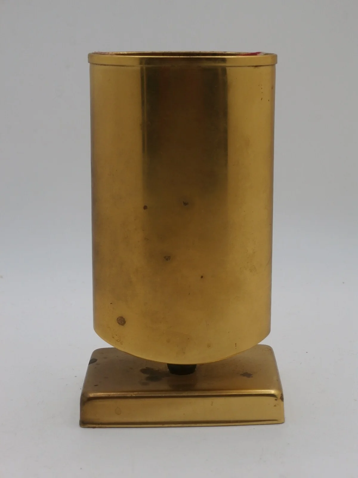 Mid Century Modern Solid Brass Eyeglass Stand Pen Holder with Pedestal Base 3