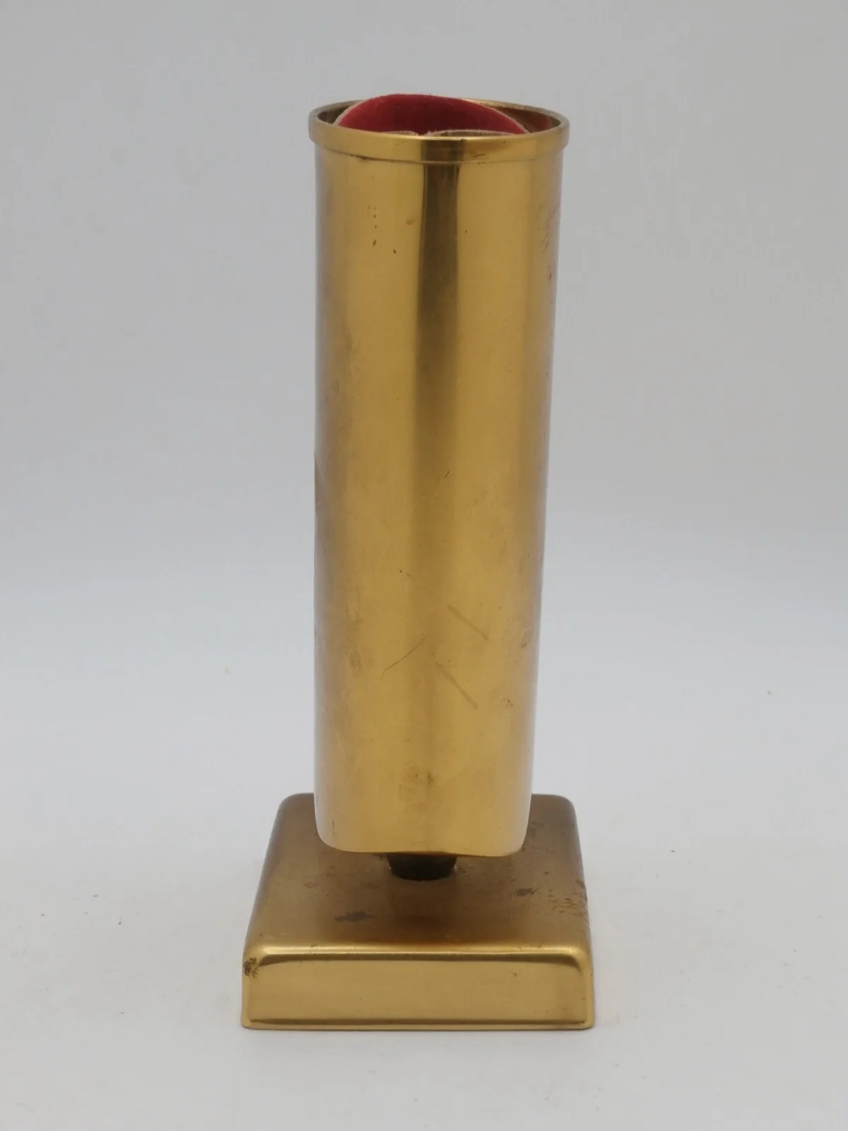 Mid Century Modern Solid Brass Eyeglass Stand Pen Holder with Pedestal Base 4