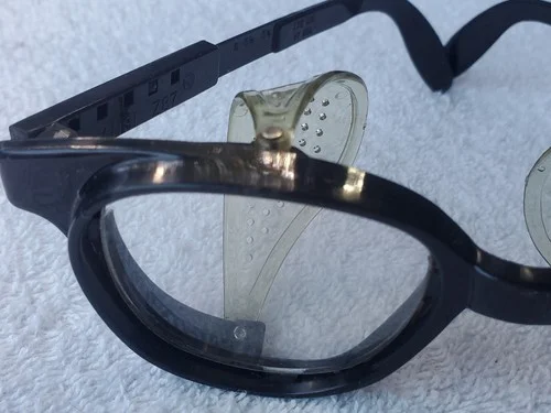Mid Century Safety Cat Eye Glasses Black Horn-Rimmed Fendall T30 Foremost Titmus 3