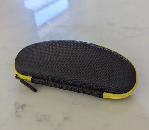 Mighty Sight Eyeglass Black w/ Yellow Zip Carrying Case 2